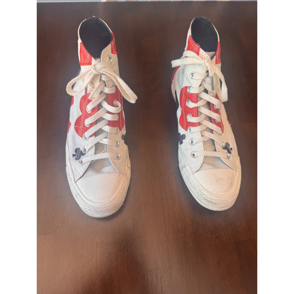 Converse Chuck Taylor All Star High Top Deck of Cards  White 165669C Men's 8 W10 - Picture 2 of 16